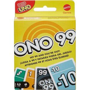 ONO 99 Mattel Card Game Add Cards Carefully Don’t Go Over 99 Fast Family Fun